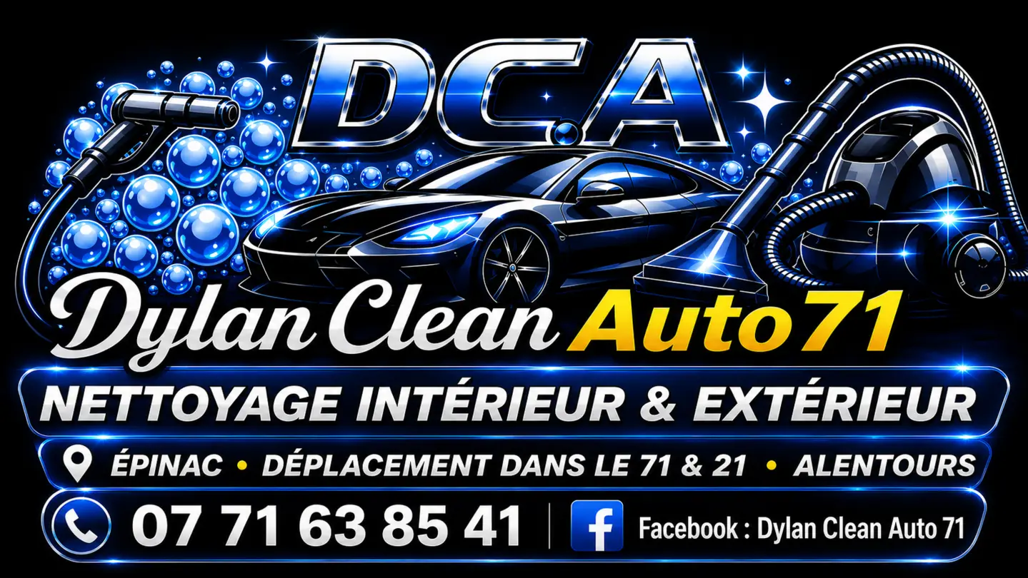 Logo officiel Dylan Clean Auto 71 — nettoyage automobile intérieur et extérieur à domicile